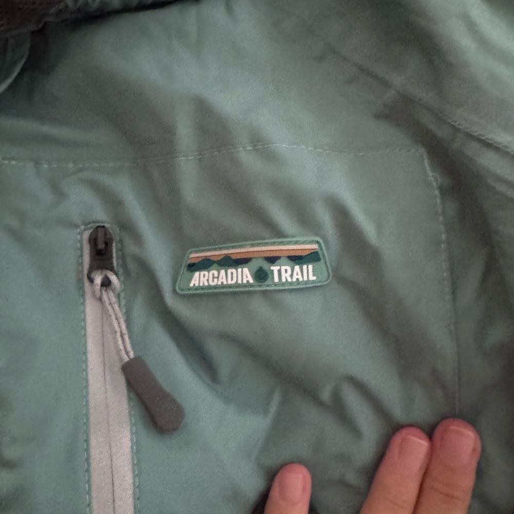 Arcadia Trail pet rain jacket.